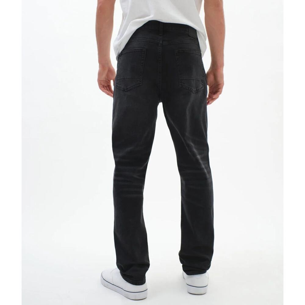 Premium recycled skater jeans distressed relaxed fit black NWT 27x28 straight